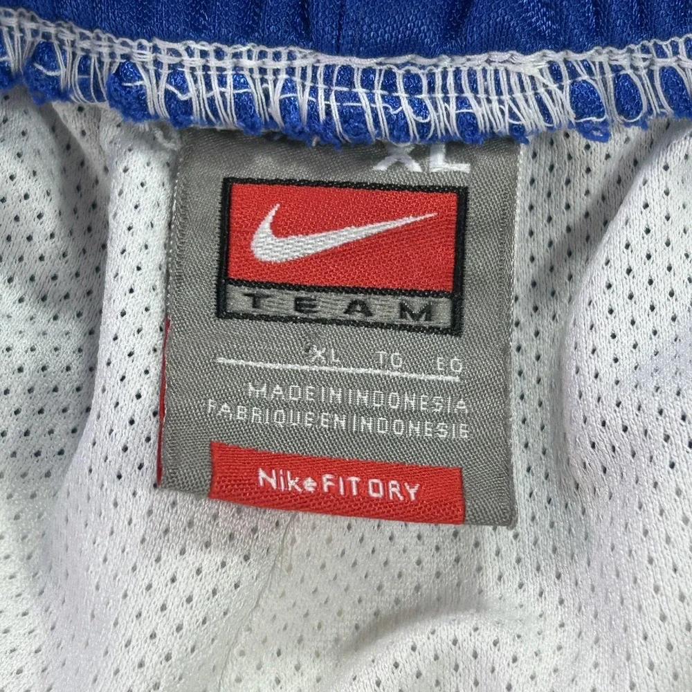 VTG Duke Blue Devils‎ Shorts Mens XL White NCAA Basketball NikeFIT Dry Authentic